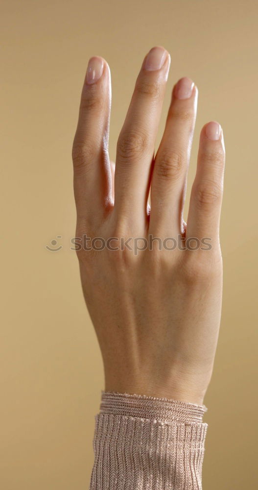 Similar – Image, Stock Photo found Hand Red Yellow