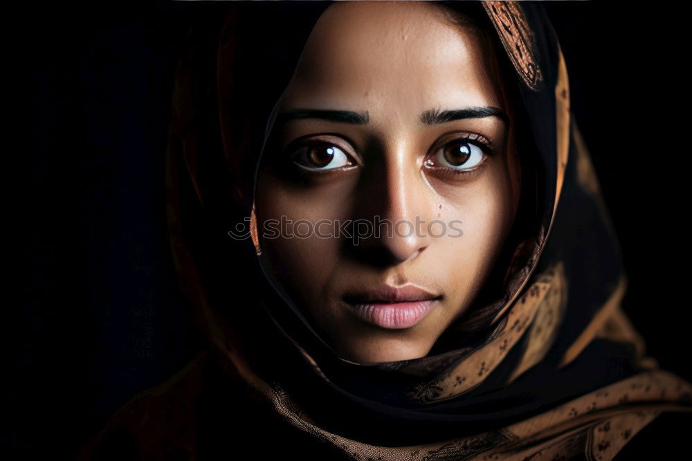 Similar – Image, Stock Photo Je t’aime Headscarf Red