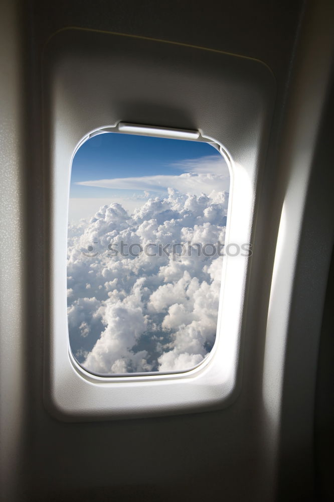 Similar – Image, Stock Photo Wing of plane in the air