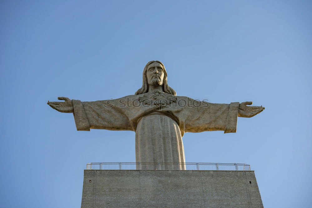 Similar – Image, Stock Photo Statue of Christ