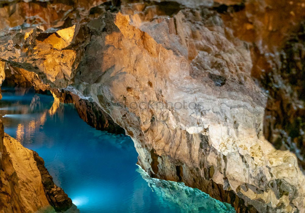 Similar – Canyon or lake ? Lava Cave