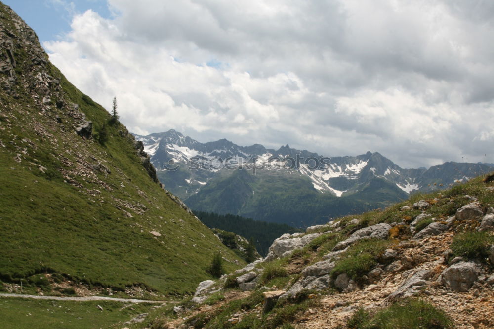 Similar – Image, Stock Photo Mountain pass road