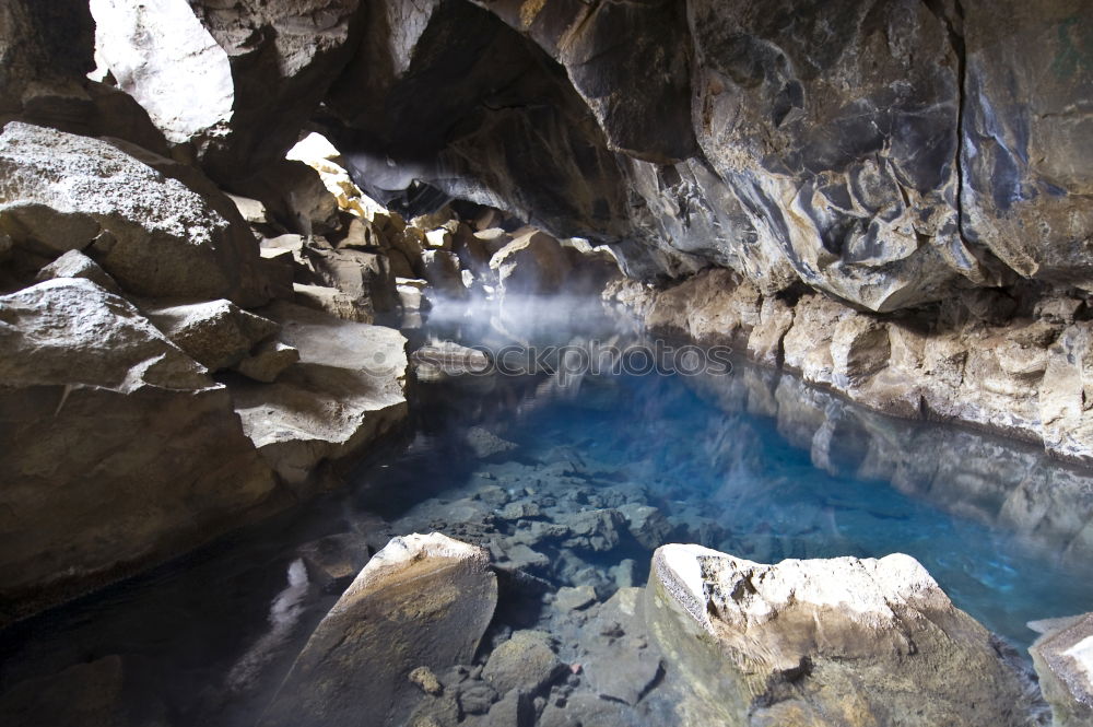 Image, Stock Photo ladies’ bath Rock Hot Cave