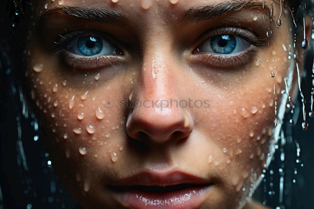 Similar – Image, Stock Photo BLUE PHASE Human being