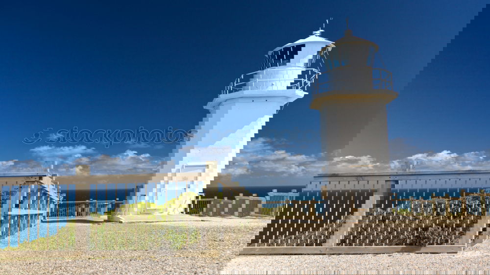 Image, Stock Photo Lighthouse in Cornwall with clouds