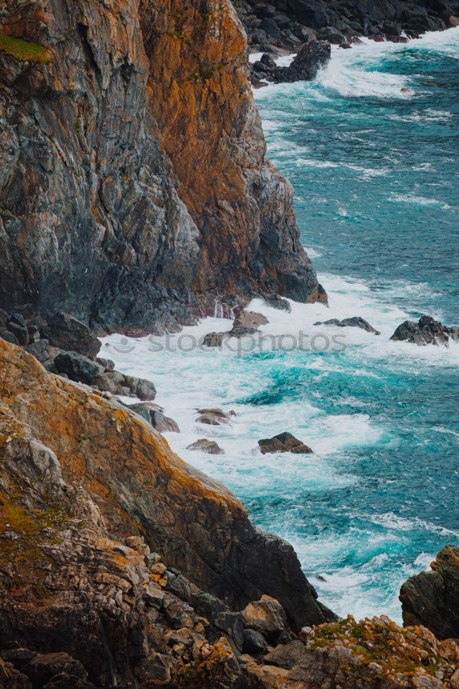 Similar – Image, Stock Photo Rocky coast in waves