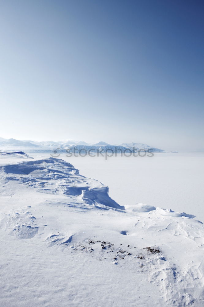 Image, Stock Photo Snowy mountain in daylight