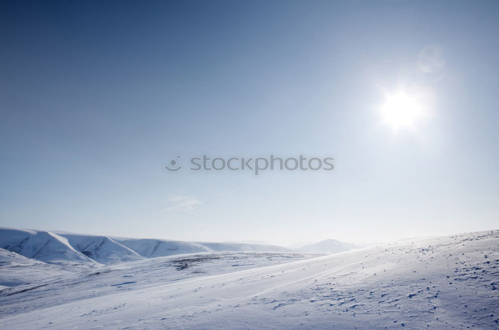 Similar – Image, Stock Photo Snowy mountain in daylight