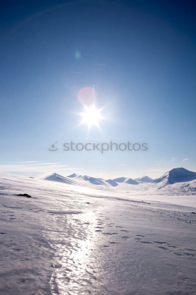 Similar – Image, Stock Photo Snowy mountain in daylight