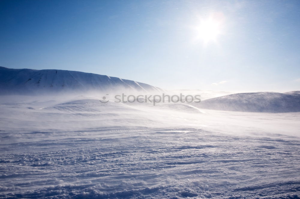 Similar – Image, Stock Photo Snowy mountain in daylight