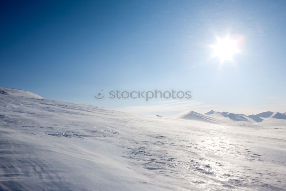 Similar – Image, Stock Photo Snowy mountain in daylight