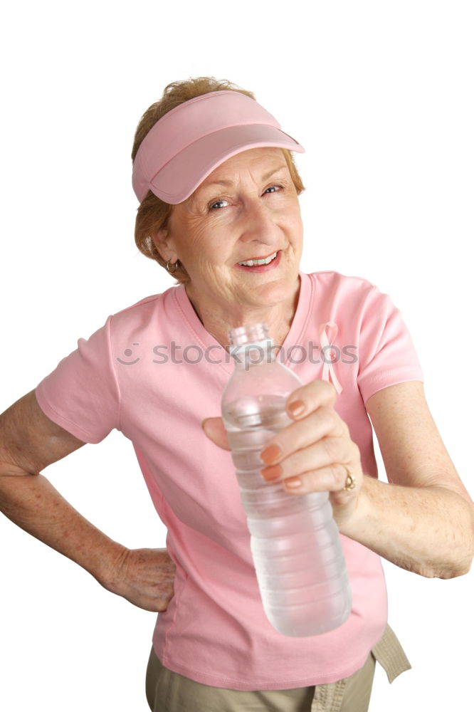 Similar – Image, Stock Photo female runner standing outdoors holding water bottle