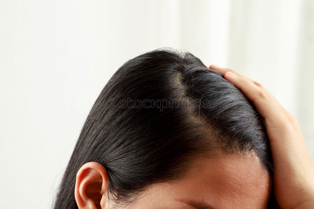 Similar – Image, Stock Photo devils haircut 5