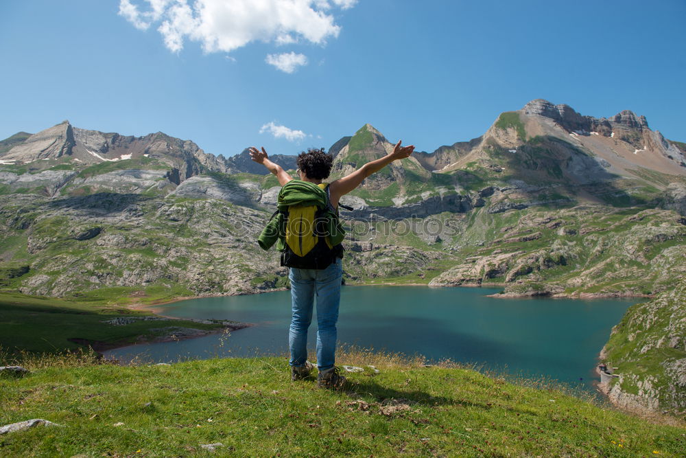 Similar – athlete walking through all of the Pyrenees