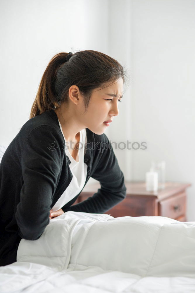 Similar – Image, Stock Photo Woman stretching in bed