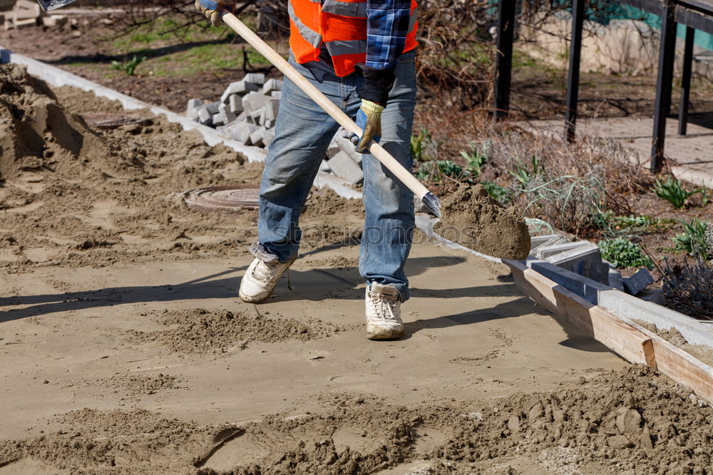 Image, Stock Photo flatten Garden Profession