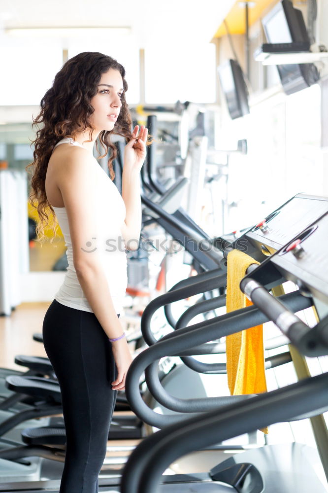 Similar – Image, Stock Photo Women talking with personal trainer after training day