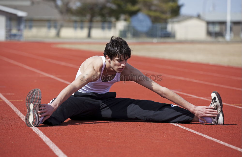 Similar – Image, Stock Photo Sportsman on crouch start