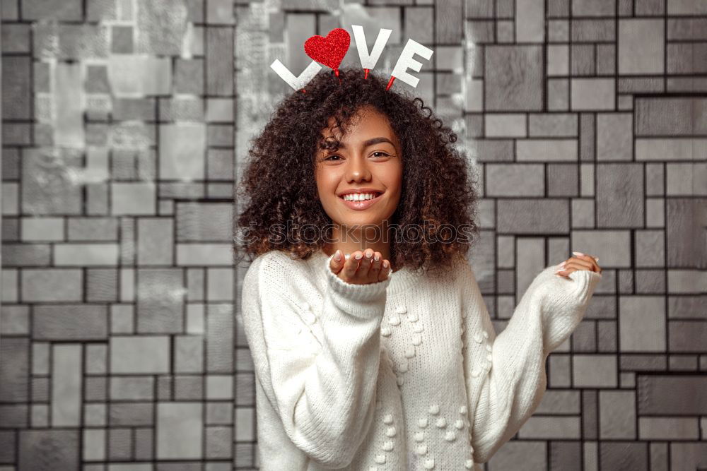 Similar – Image, Stock Photo Young Arab tourist woman with black curly hairstyle