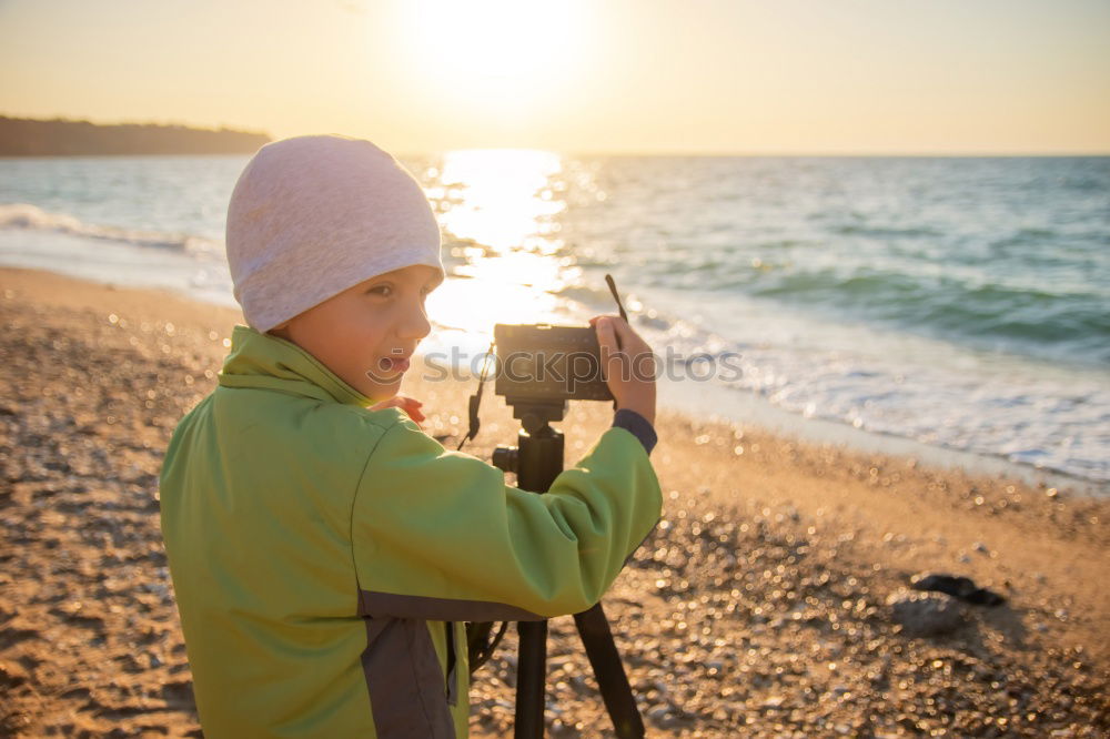 Image, Stock Photo Little explorer