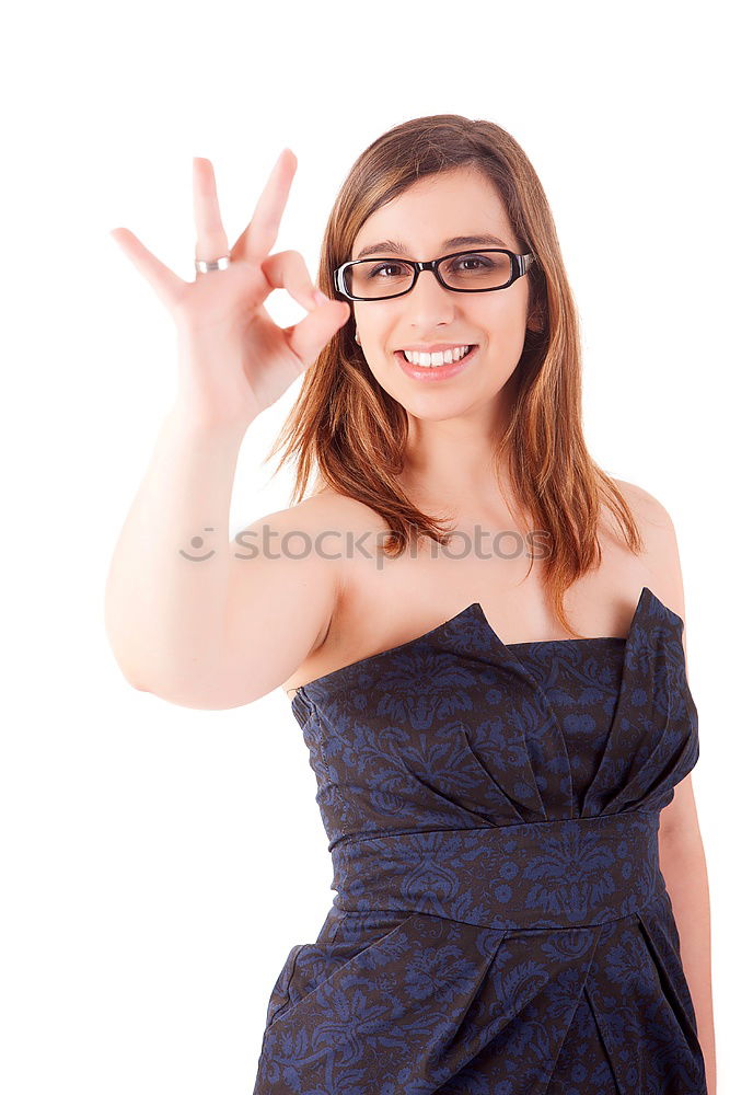 Similar – Image, Stock Photo Portrait of a smiling old woman with glasses on yellow background