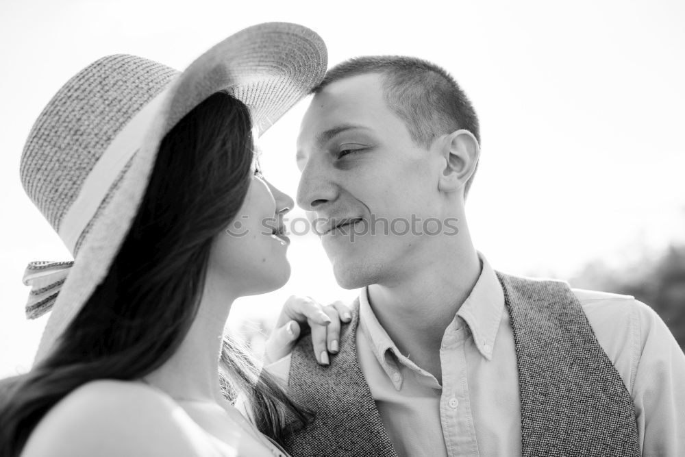 Similar – Image, Stock Photo Lovely couple sitting at home