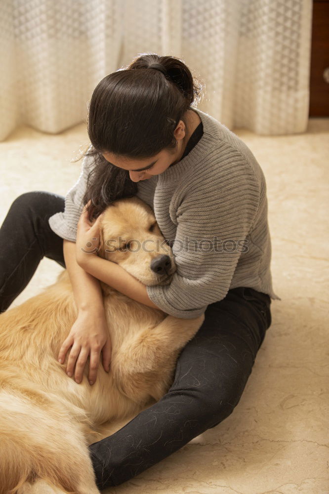 Similar – Image, Stock Photo cats… uh… dog linen