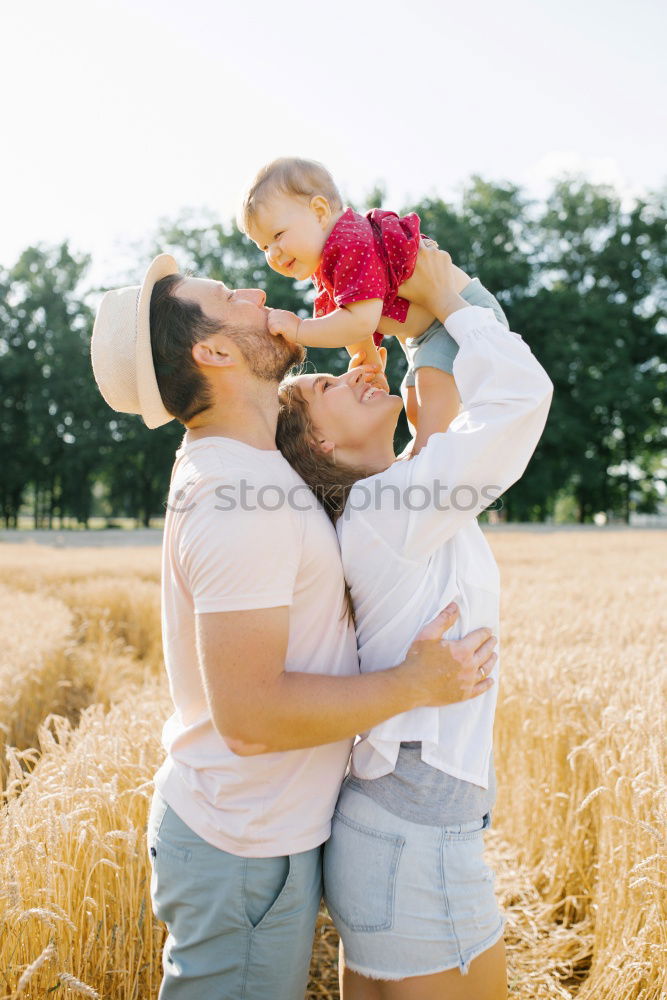 Similar – Image, Stock Photo Mom and daughter having fun together in a park