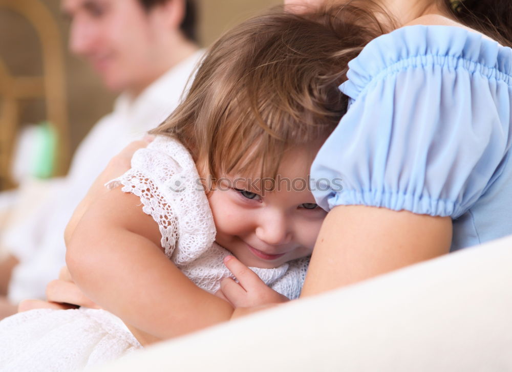 Similar – Image, Stock Photo Close-up of mother breastfeeding her little baby on the patio