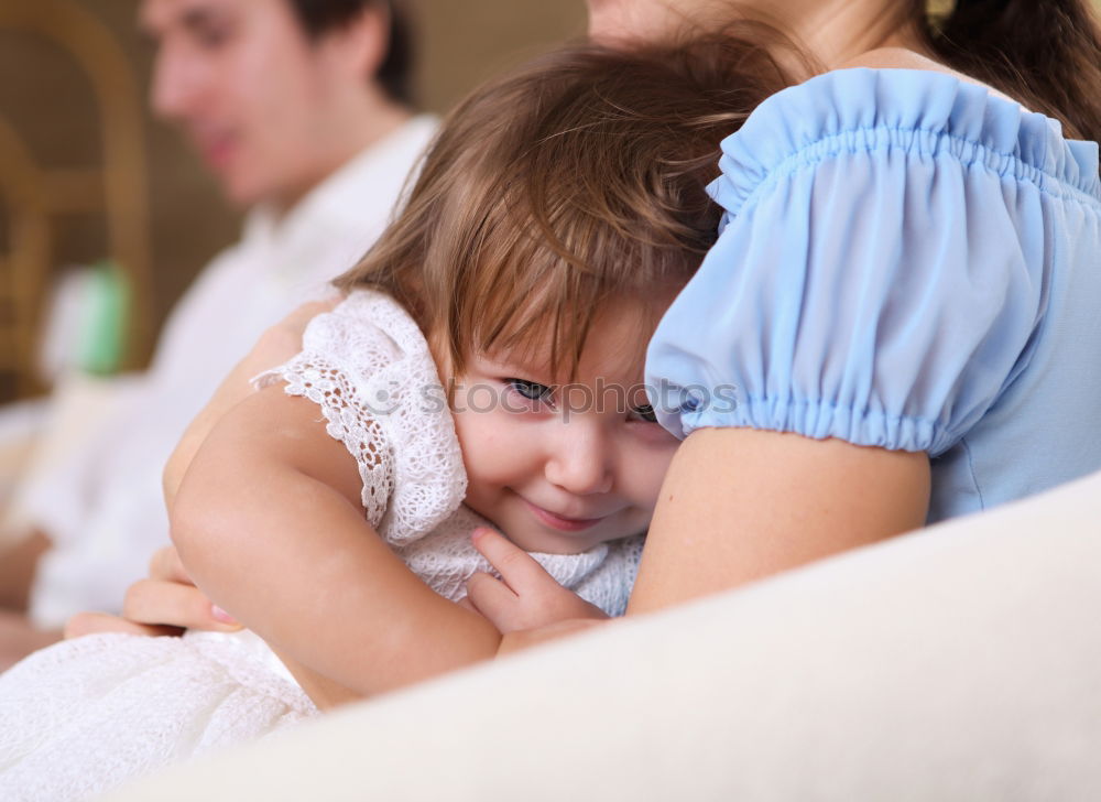 Image, Stock Photo Close-up of mother breastfeeding her little baby on the patio