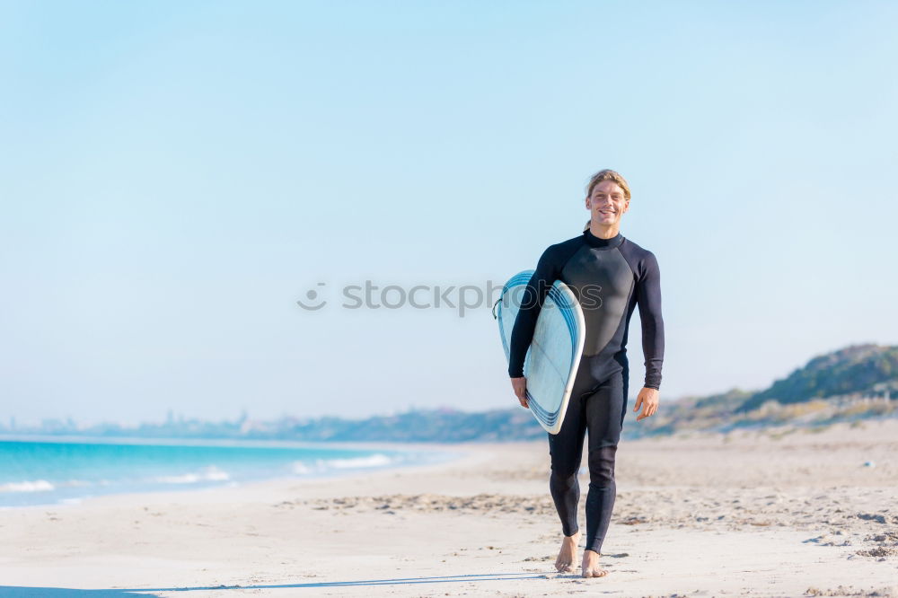 Similar – swimmer ready to go swimming in the sea