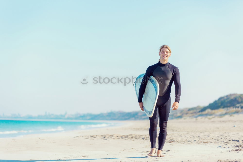 Similar – swimmer ready to go swimming in the sea