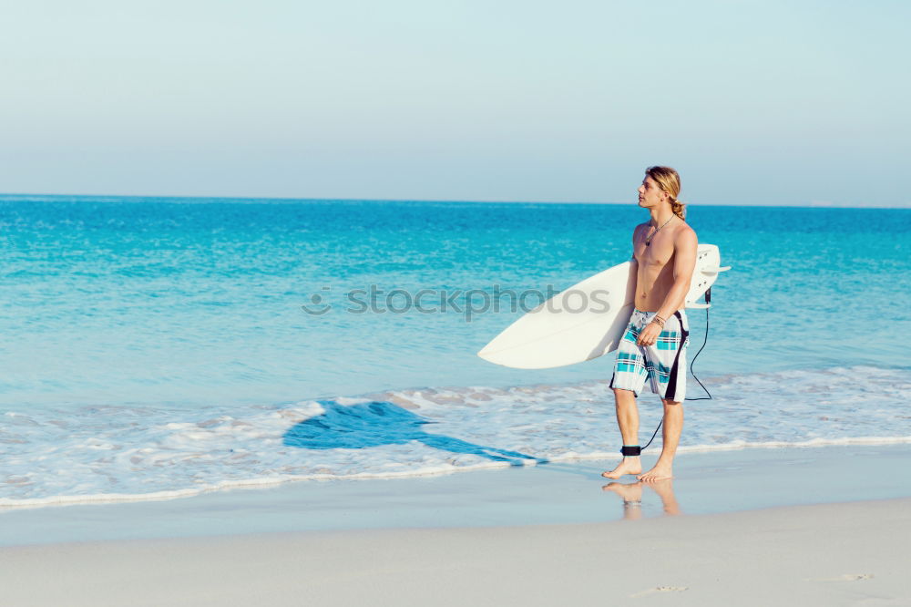 Similar – Surfer Horizont Strand