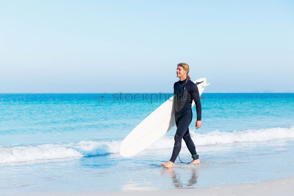 swimmer ready to go swimming in the sea