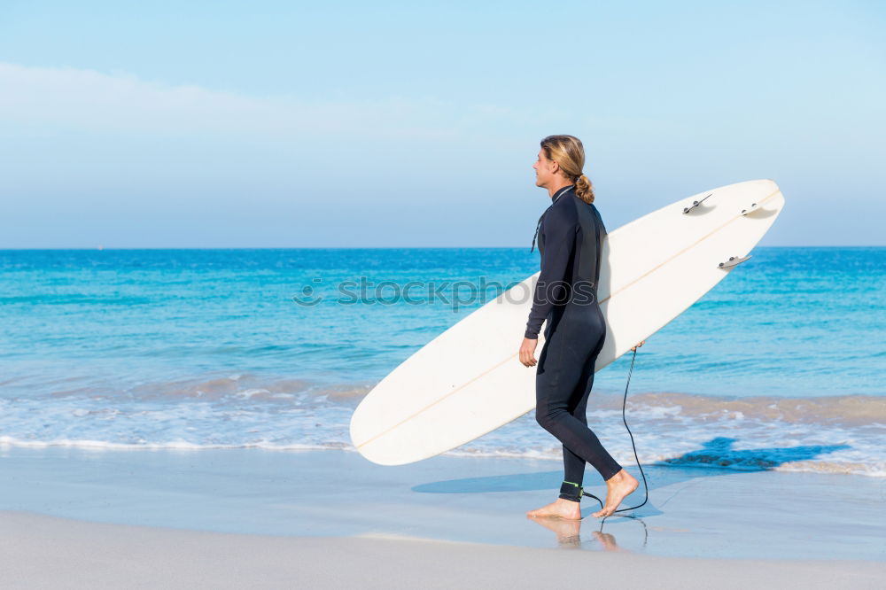 Similar – swimmer ready to go swimming in the sea