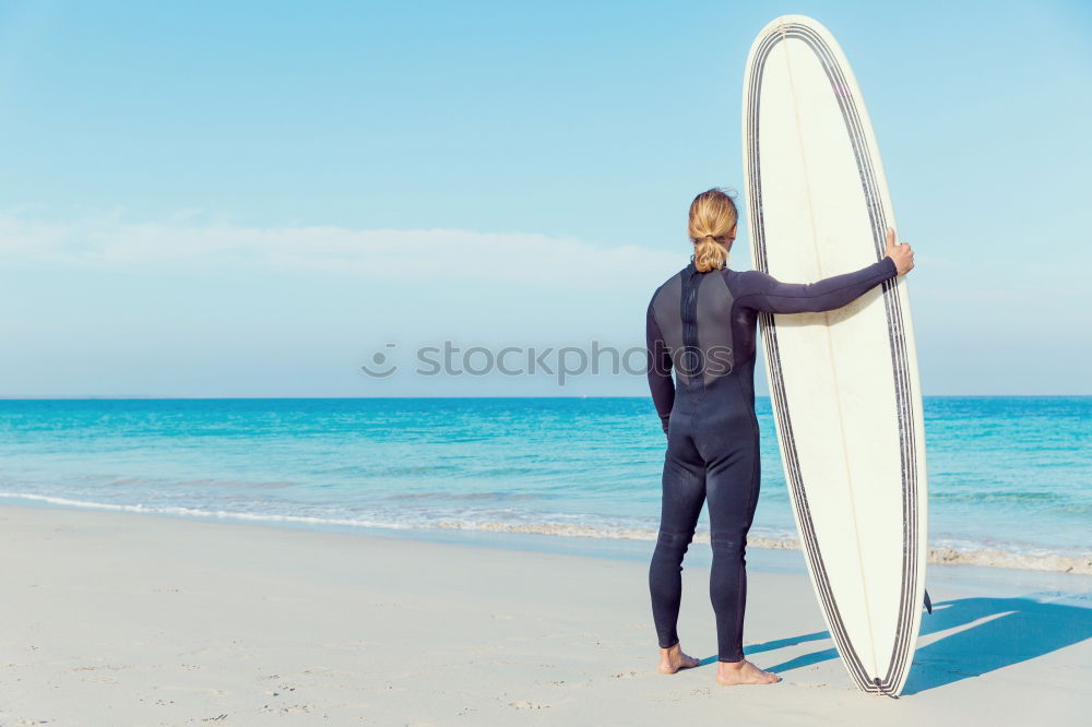 Similar – swimmer ready to go swimming in the sea