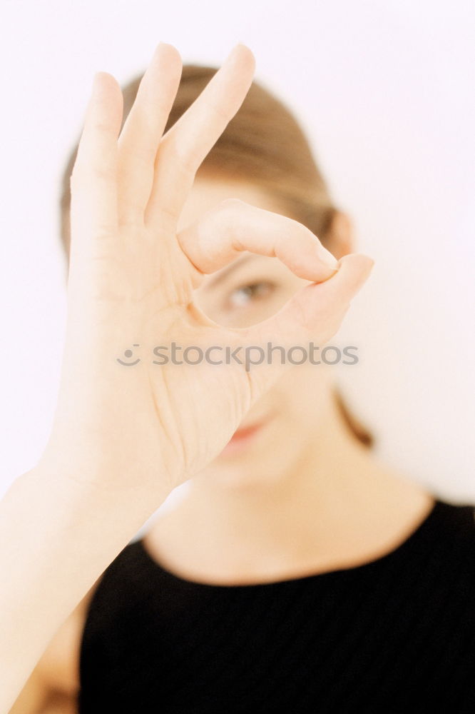 Similar – Image, Stock Photo shy guy Colour photo