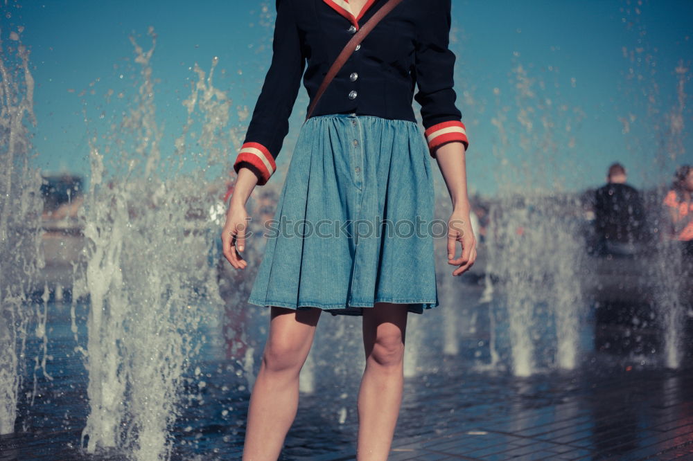 Similar – young woman with analog photo camera