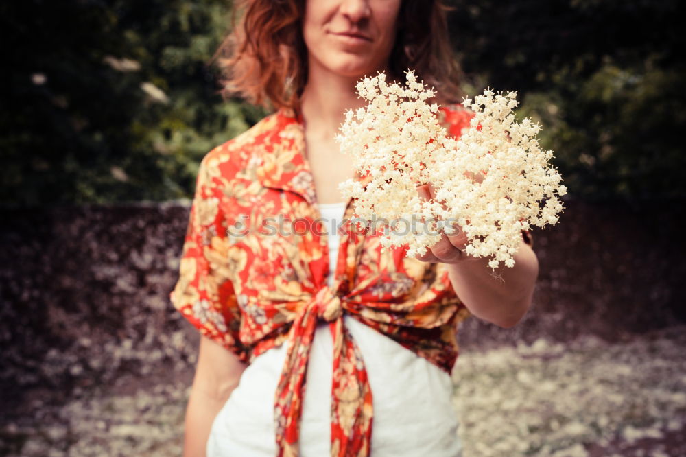 Similar – Young woman holding fruit in her hands