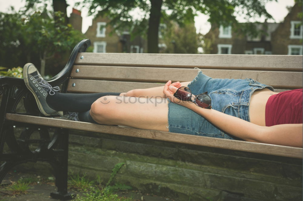 Similar – Image, Stock Photo Girl playing ukulele in garden chair