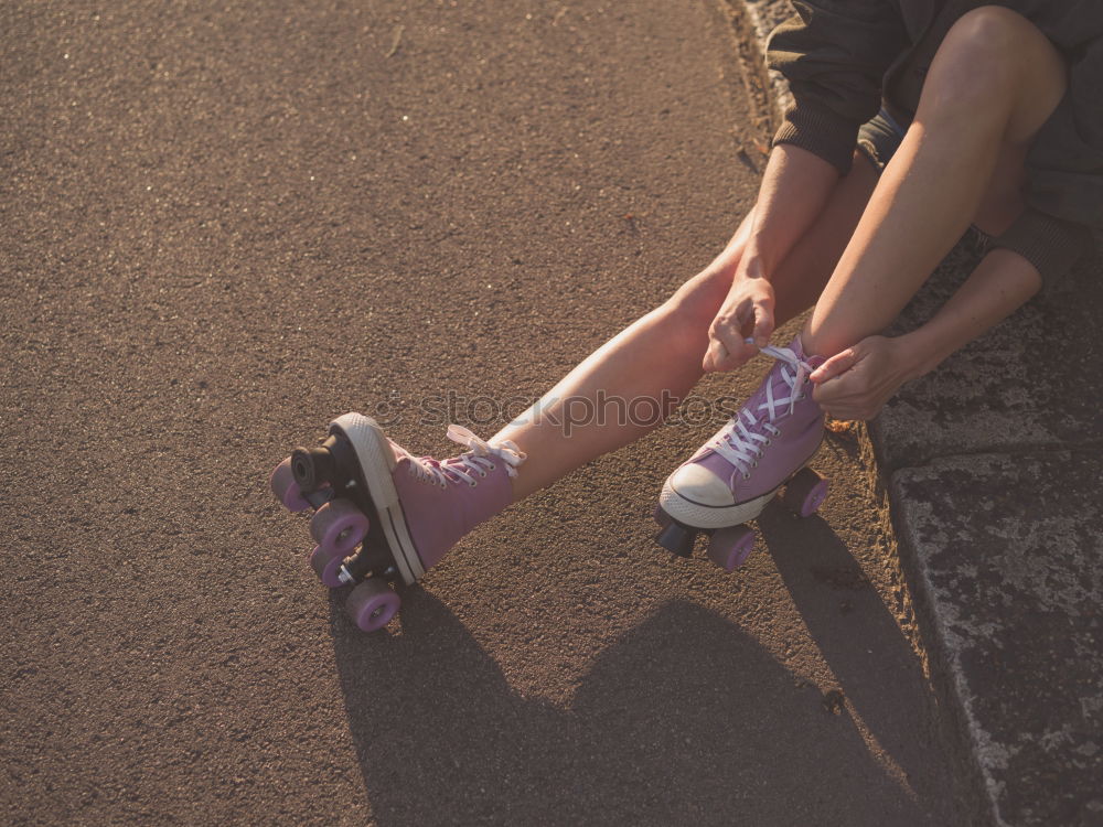 Similar – Image, Stock Photo Young athlete couple doing stretching exercise together