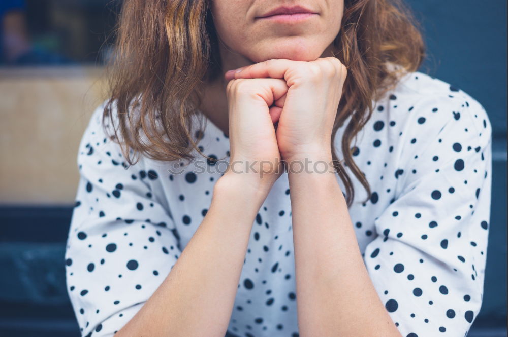 portrait outdoors of a young beautiful woman