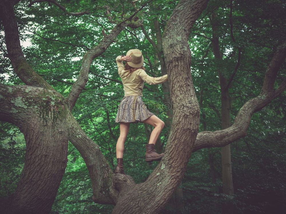 Child bouncing on a trampoline