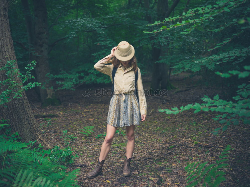 Similar – Young woman in the forest