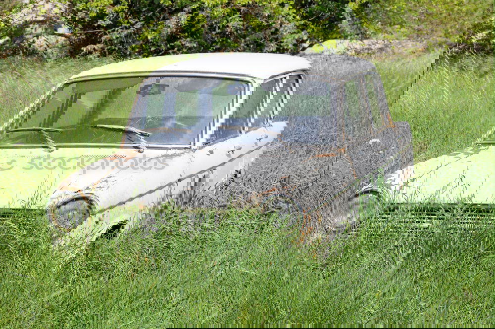 Foto Bild der mann is doof das auto rockt