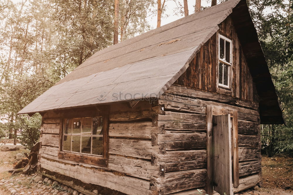 Similar – Image, Stock Photo Hunting lodge in the forest