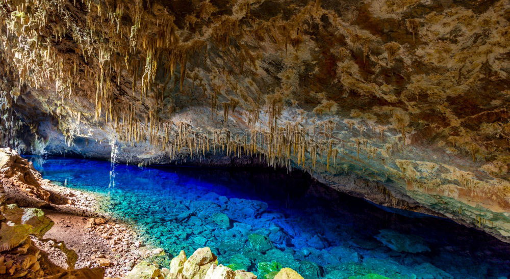 Similar – Canyon or lake ? Lava Cave