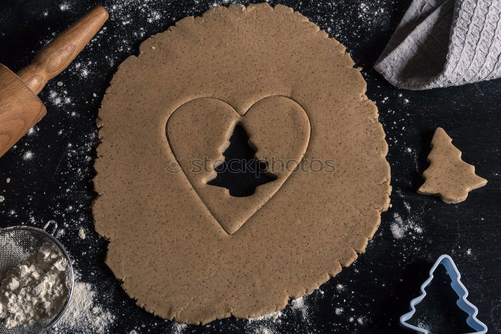 Similar – Girl making the Christmas cookies