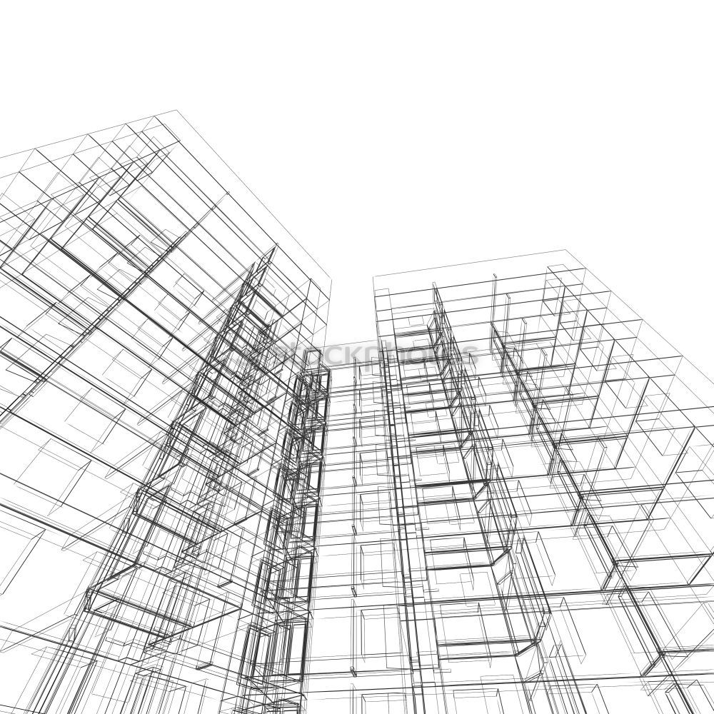 Similar – Image, Stock Photo Architectural drawing as a sketch for a preliminary design in ink on paper