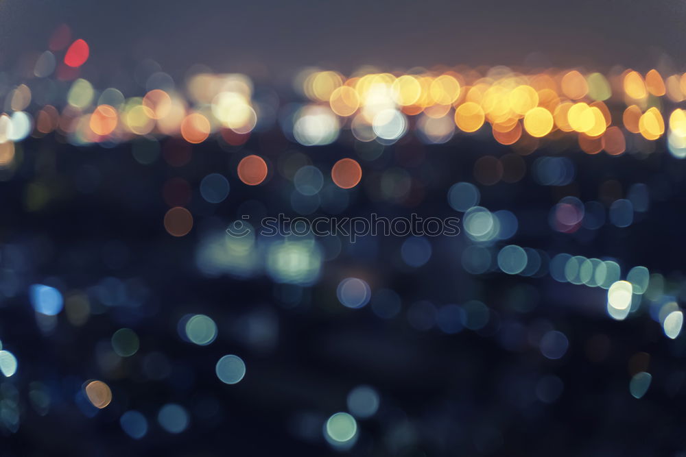 Similar – Image, Stock Photo Anonymous couple looking at night city